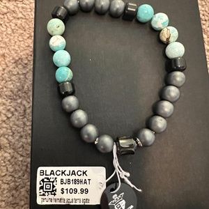 Blackjack Metal stainless steel bead bracelet